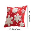 thumbnail image 3 of Ganfancp Christmas Style Tufted Pillow Cover Living Room Sofa Snowman Christmas Tree Sofa Pillow Cover 17.71X17.71In Liquidación Ventas Hoy Ofertas Prime 1* Funda de Almohada, 3 of 6