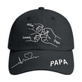 thumbnail image 4 of LIIPEE Man Baseball Cap Casual Father's Day Letter Graphic Printed Unique Handmade Customizable Hats Male Celebration Fashion Breathable Comfortable Daily Hats,Black,One Size, 4 of 4