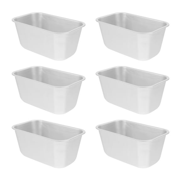 FUTUREORYY 6Pcs Cheese Cake Pans for Baking Rectangular Shape Non-Stick Aluminum