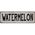 thumbnail image 1 of WATERMELON Vintage Look Rustic Metal City State Sign 6 x 18 High Gloss Metal 206180041265, 1 of 1