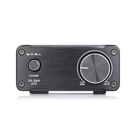 SMSL SA-36A Pro HiFi Integrated Mini Digital Stereo Audio 20W PC Amplifier Class D AMP + 12V Power Adapter (Best Hi Fi Deals)