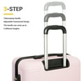 thumbnail image 7 of Travelhouse 3-Piece Hardside Luggage Set - Lightweight Spinner Suitcase with TSA Lock (20in/24in/28in),Pink, 7 of 7