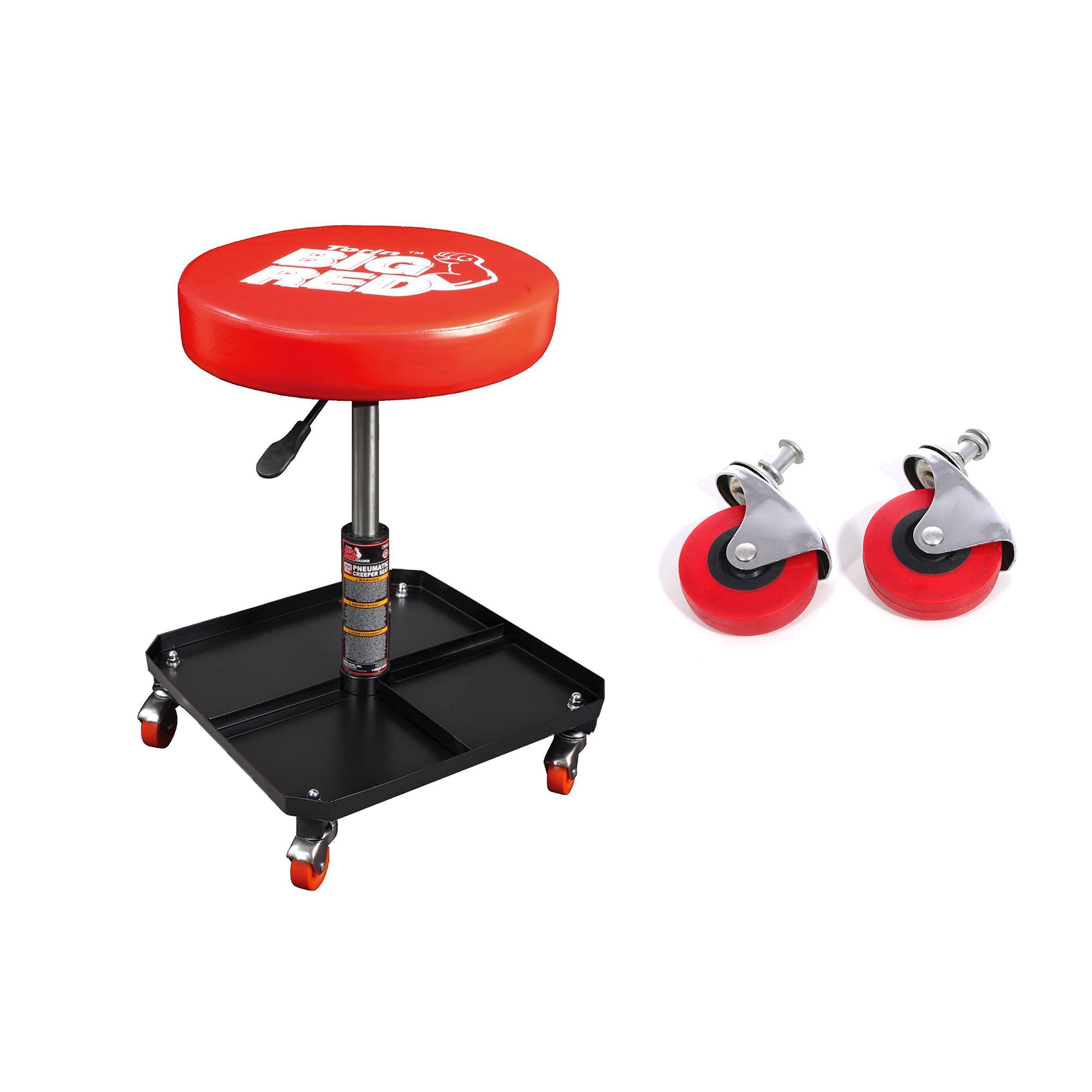 Torin Big Red Pneumatic Creeper Garage Mechanic Padded Stool