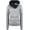 Grey, variant on Women's Casual Pullover Funnel Collar Hooded Sweatshirt
