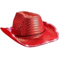 thumbnail image 2 of Elegante sombrero de vaquero con purpurina, decoración estilo vintage, divertido sombrero de fiesta, 2 of 5