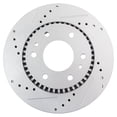 thumbnail image 2 of TRQ Front Performance Brake Rotors Set Premium G-Coated Fits Select 2006-2007 Buick Rainier 2006-2009 Chevrolet Trailblazer GMC Envoy 2006-2008 Isuzu Ascender 2007-2009 Saab 9-7x, 2 of 5