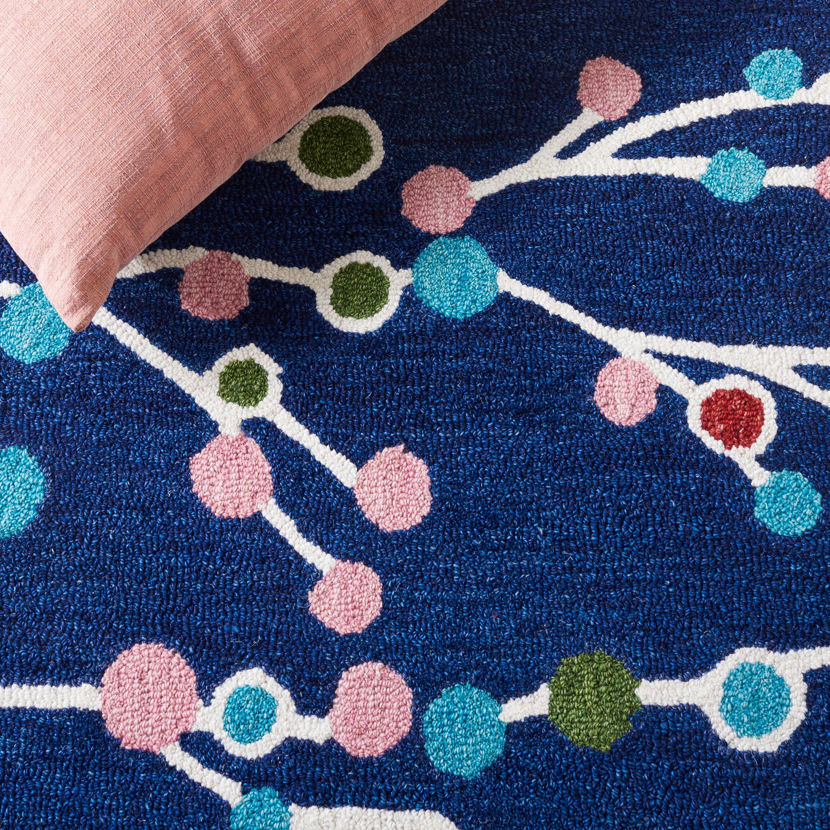 SAFAVIEH Jardin Bevin Floral Area Rug, Blue/Pink, 8' x 10'