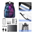 thumbnail image 4 of Disketp Hip-Hop Glasses Gorilla Mochila Ligera Clásica con Múltiples Bolsillos, Mochila Casual para Hombre y Mujer, Ideal para Escuela, Trabajo y Viajes, 4 of 6