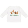 thumbnail image 3 of Inktastic Happy Hanukkah with Cute Dreidels Boys or Girls Long Sleeve Toddler T-Shirt, 3 of 5