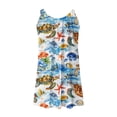 thumbnail image 6 of VBTAPA Beach Dresses for Women 2025 Trendy Summer Sleeveless Mini Sundresses Hawaiian Floral Printed Swimsuit Coverup Dress Limited Time Sales Multicolor XXL, 6 of 7