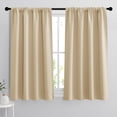 thumbnail image 1 of Cortinas opacas RYB HOME Biscotti, 42 x 45 cm, color beige, 2 paneles, 1 of 9
