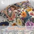thumbnail image 5 of Country Flowers Bedding 3 Piece Duvet Cover Set Queen Size, Retro Pastoral Colorful Floral Herbs Soft Microfiber Comforter Cover with Zipper Closure & Pillowcases, Wrinkle & FadeResistant Quilt Cover, 5 of 9