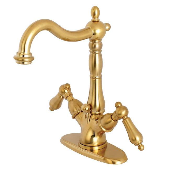 Kingston Brass Ks1437al 4 In Centerset Bathroom Faucet Brushed Canada - Brushed Brass Centerset Bathroom Faucet Kingston Brass Ks1437al 4 In Centerset Bathroom Faucet Brushed Canada - Brushed Brass Centerset Bathroom Faucet