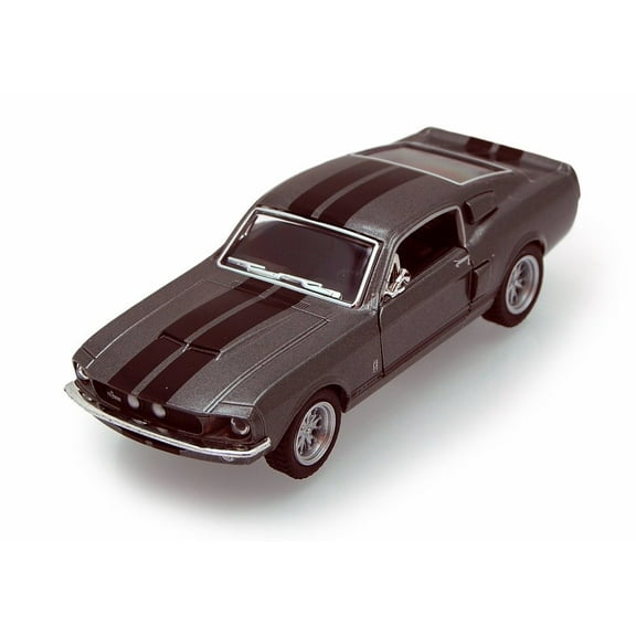 1967 Shelby GT500, Gray - Kinsmart 5372D - 1/38 scale Diecast Model Toy Car (Brand New, but NOT IN BOX)