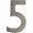 Antique Pewter, variant on Architectural Mailboxes 3582PB-5 Floating House Number 5, Polished Brass - 4 in.