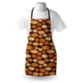 thumbnail image 3 of Abstract Apron Geometrical Pattern with Orange Watercolor Shapes Spots Waves Hand Drawn Art, Unisex Kitchen Bib Apron with Adjustable Neck for Cooking Baking Gardening, Orange Brown, by Ambesonne, 3 of 3