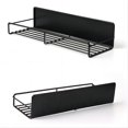 thumbnail image 2 of Cipaher Paquete de 2 Portaespecias Magnéticos para Frigorífico Organizador de Metal para Condimentos en Negro, 2 of 7