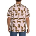 thumbnail image 7 of Goofa Leopard Print Printed Men's Casual Short-sleeved Shirt,Lightweight Breathable Button-down,Summer Casual men's top,Versatile Fashion shirt-XX-Large, 7 of 7