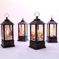 thumbnail image 3 of Mistaha Christmas Flame Light Led Light Elk/Snow/Santa Claus Pattern Home Decoration Hanging Lamp, 3 of 8