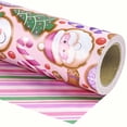 thumbnail image 3 of Rollo de papel de pan de jengibre reversible WRAPAHOLIC para regalo, 43 x 10 m, 3 of 7