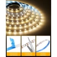 thumbnail image 4 of MHAWBL-16.4ft LED Strip Lights Warm White 3000K 300 LEDs Dimmable Cuttable LED Light Strip 5V USB Powered with Self-Adhesive for Bedroom Kitchen Under Cabinet Vanity Mirror Home Decoration CRI85+, 4 of 4