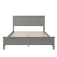 thumbnail image 5 of Modern Gray Solid Wood Full Platform Bed, 5 of 8