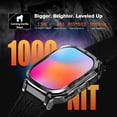 thumbnail image 3 of KOSPET Reloj Inteligente Hombre, 1.96'' AMOLED Smartwatch con Llamadas Bluetooth, Impermeable 5ATM, 170+ Modo Deportivo, Batería de 480 mAh, Militar de Metal Compatible con iPhone y Android, 3 of 5
