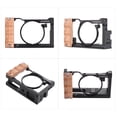 thumbnail image 4 of Andoer Metal Aluminum Camera Cage Compatible with Sony RX100 VI/VII with Cold Shoe Mount 1/4 Screw Wooden Handgrip Vlogging Accessories, 4 of 7