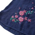 thumbnail image 7 of JFGHDG Womens Lounge 2 Piece Outfits Short Sleeve Tiered Tops Floral Print Wide Leg Capri Pants Summer Travel Outfits Navy 4XL, 7 of 7