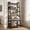 Brown Black, variant on Fnova 5-Tier Industrial Ladder Storage Shelf Unit, Heavy Duty Open Bookcase Display for Living Room Bedroom Home Office Kitchen