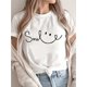 thumbnail image 1 of Women's Fashion Short Sleeve Letter Printed, 1 of 6