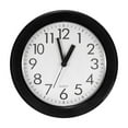 thumbnail image 1 of Unique Bargains 8 Inch Wall Clock, Quartz Battery Operated Silent Non-Ticking Round Wall Clocks, Black, 1 of 6