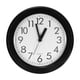 thumbnail image 1 of Reloj de pared Uxcell de 8 pulgadas, reloj de cuarzo a batería, silencioso y sin tictac, reloj de pared redondo, negro, 1 of 6