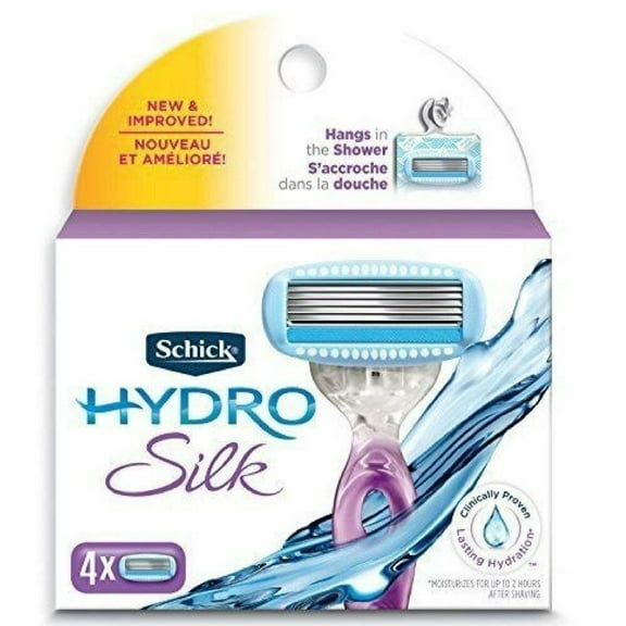 Schick Hydro W/ Water Activated Moisturizer & Hydrant Serum, 4ct, 2-Pack
