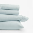 thumbnail image 6 of 100% Cotton Flannel Bed Sheets Set for King Size Bedding in Light Navy by Comfort Canopy, 6 of 15