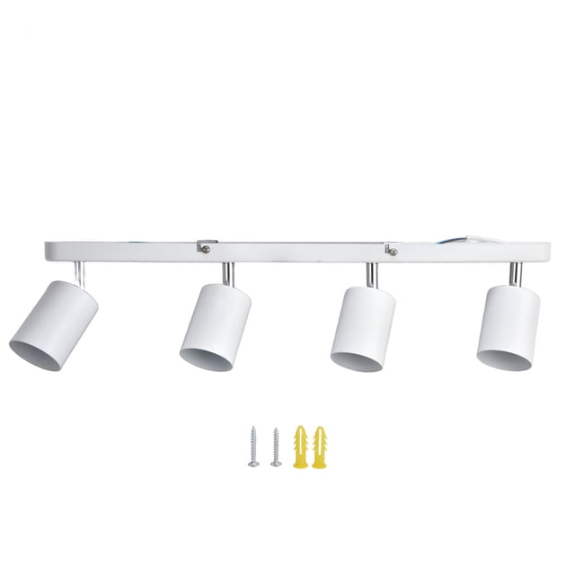 Spotlight Mount Base, GU10 Spotlight Fixture Easy To Install For Showrooms For Exhibition Halls For Living Rooms White