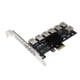 thumbnail image 5 of PCIE 1 a 7 EUX1070 PCI-E 1x 1 a 7 Riser Card para BTC Mining PCI Desktop PCI-E Extender Hugtrwg Para estrenar, 5 of 6