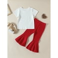 thumbnail image 3 of Emmababy Valentine's Day Baby Clothes Set including Letter Print T-Shirts and Pants, 3 of 8