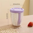 thumbnail image 3 of Vrorvz Portable Fruit Cup with Fork Storage Box Leak Proof Plastic Container for Picnic and Salad Carry with You Sealed Large Capacity for Freshness and Easy Carrying, 3 of 5