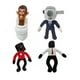 thumbnail image 1 of Plush Toilet Skibidi Toilet Man con altavoz, juego de 4 piezas, 1 of 4