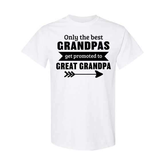 Inktastic Only the Best Grandpas Get Promoted to Great Grandpa T-Shirt