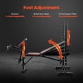 thumbnail image 4 of VEVOR Banc de Poids Banc Assis pour Entraînement de Force à Domicile Réglable Pliable, 4 of 9