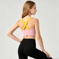thumbnail image 4 of WUANDIXFA Training Bra for Girls Training Bra Seamless Sports Bras for Teens Girls with Racerback Removable Pads,Pink,5-6 Years, 4 of 4
