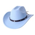 thumbnail image 3 of Western Style Cowboy Hat With Star Unisex Riding Accessory For Casual Home Everyday Wear And AllSeason Use, 3 of 3