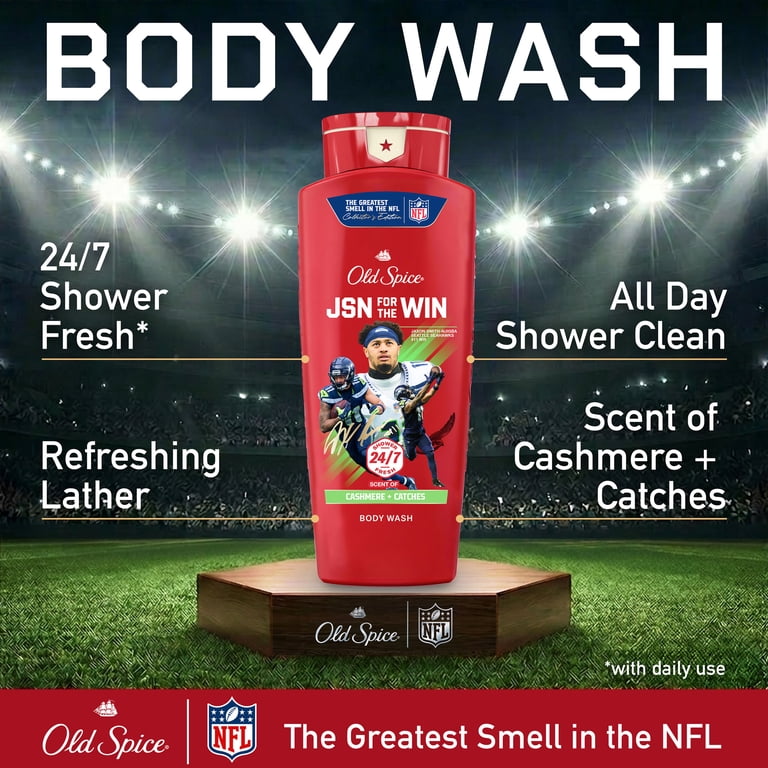 WWW@WWW　90本×85g Old SpiceSwaggerCeda Old Spice Body Wash for Men, NFL Collection, Jaxon Smith-Njigba