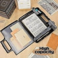 thumbnail image 3 of Black Clipboard with Storage Plastic Clipboard Storage Case with Handle Storage Construction Binder, 3 of 5