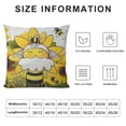 thumbnail image 5 of Welcome Watercolor Flower Honey Bee Gnome Spring Summer Throw Pillow Cover,Pillow Cover,Gifts for Bee Lovers Women Girls Kids,Home Farmhouse Living Room Patio Seasonal Decor, 5 of 5