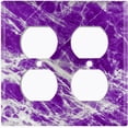 thumbnail image 3 of Metal Light Switch Plate Outlet Cover (Image of Marble Purple MAR051), 3 of 13