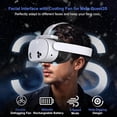 thumbnail image 6 of Facial Interface Cooling Fan for Meta Quest 3S Accessories, Soft PU Leather & Ice Silk Cotton Face Pad Compatible with Oculus Quest 3S, Adjustable Fan to Relieve Lens Fogging, 6 of 7