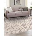 thumbnail image 4 of Marilyn Monroe Glam Collection Area Rug - Trellis (7' 10" Square White Silver/Silver), 4 of 11